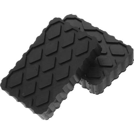 2 pièces Patins de Cric Caoutchouc Antidérapants pour Levage Voiture Bruit et Vibrations Support Stable pour Cric et Bloc Nivellement Automobiles (1/5)