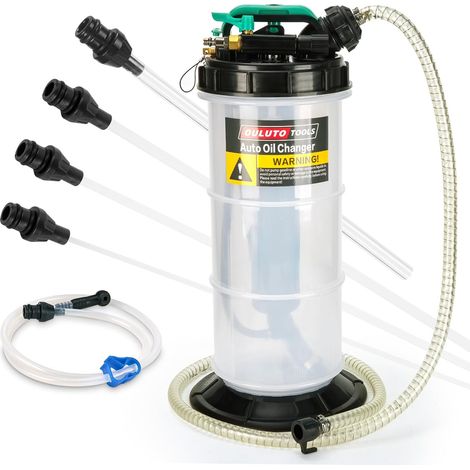 5.3L Pneumatic Manual Liquid Oil Pump Extractor Pump EC 6 Hose Oil Suction Pump, Oil Suction Pump for Engine, Transmission
