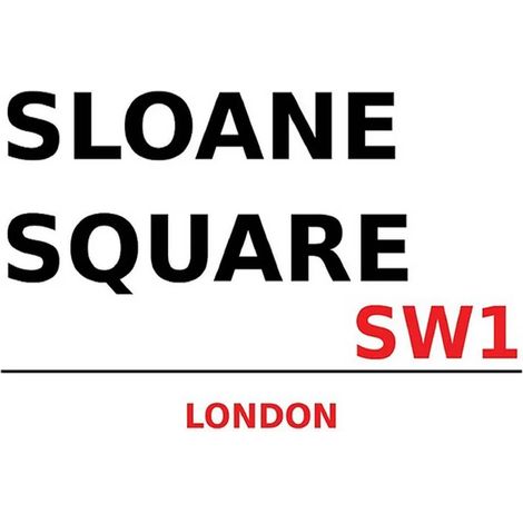 Panneau en bois 30x40 cm Londres Sloane Square SW1 (1/3)