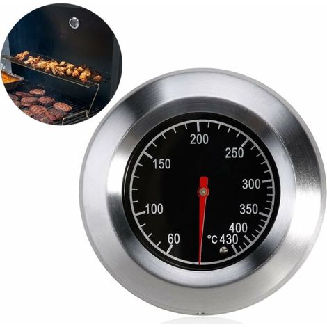 Thermomètre analogique pour barbecues, compatible avec tous types de grils, fumoirs et chariots de barbecue. - AquaForge (1/5)