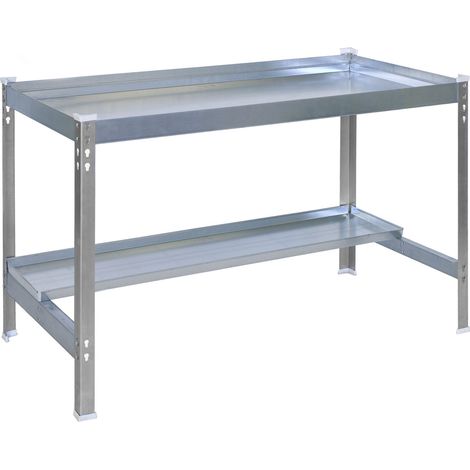 Simongarden Desk 1200x600 Gris/galva 840x1200x600