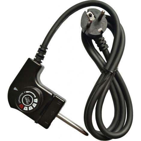 Catherine – Thermostat universel 10A 250V 2000W – Cordon alimentation barbecue électrique 1m – 5 niveaux de température – Prise de rechange pour gril et poêle à paella (1/5)