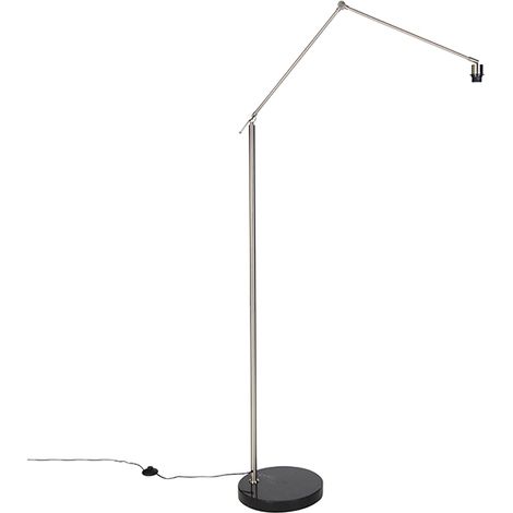 QAZQA editor - Lampadaire - 1 lumière - H 1908 mm - Acier - Moderne - éclairage intérieur - Salon I Chambre
