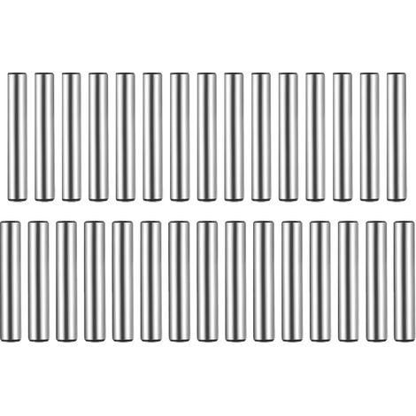 30 pcs Cheville de Support D'étagères Cylindriques,Pins Dowel Pegs de Support D'étagère,6x40 mm et 5×45mm,Superposé Goupilles,Goupille 304 INOX Acier Bois Lit,pour Armoires,Meubles,Vitrines (1/5)