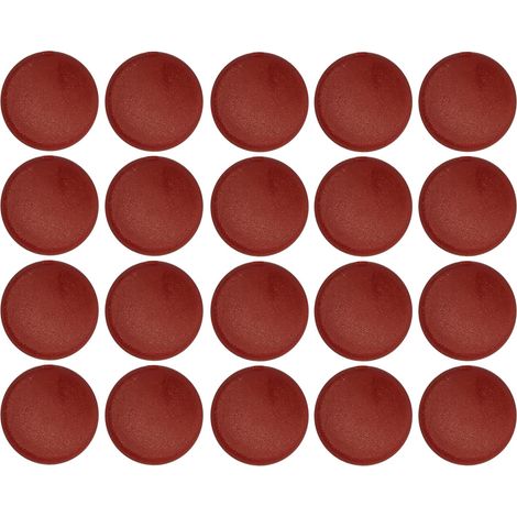 20x Cache vis capuchon torx T25 Protection Bouchon Recouvrement Meuble, acajou