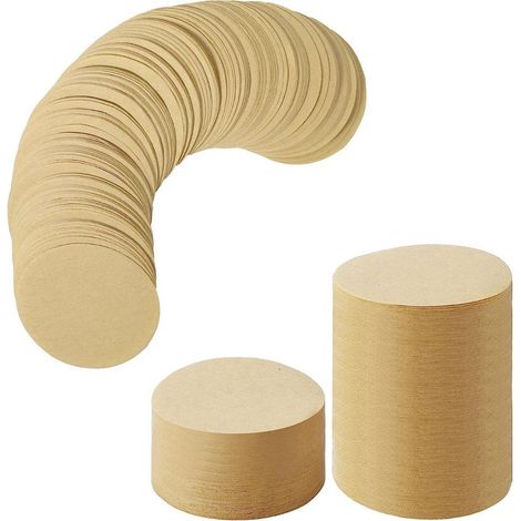 Runde Kaffeefilter – Ungebleichtes Papier – Kompatibel mit Kaffeemaschinen – Durchmesser 56, 60, 64, 68 mm – 500 Stück (1/5)