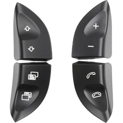 Boutons de commande au volant gauche et droit pour Mercedes Classe S W220 (1998-2005) et W215 (1999-2006), noir-AquaForge (1/3)
