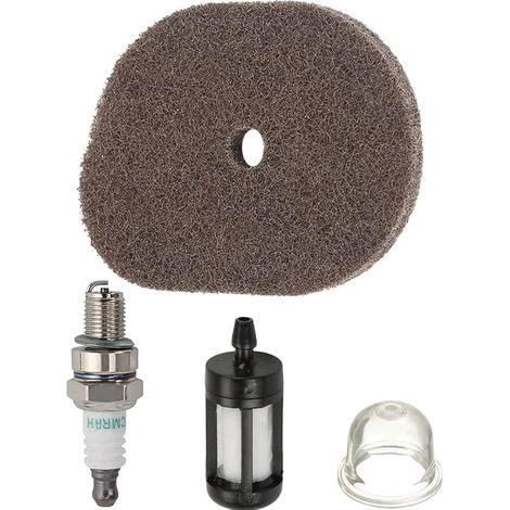 Filtre À Air Bougie Filtre À Carburant Ampoule D'amorçage pour STIHL FS40 FS50 FS56 FS70 FC56 FC70 KM56 HT56C Tondeuse Débroussailleuse, Filtre À Air Repalces 4144 124 2800