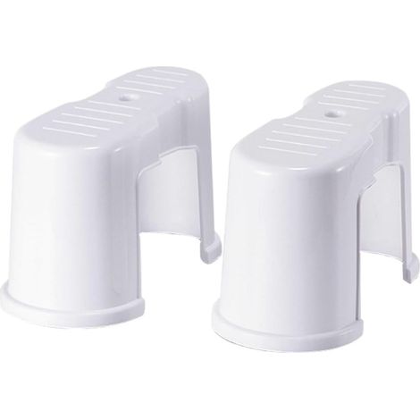 Lot de 2 Tabourets Toilette en Plastique Épais Antidérapants, Solides et Résistants à L'usure, Repose-pieds de Toilette Portable Salle de Bain à Domicile (1/5)