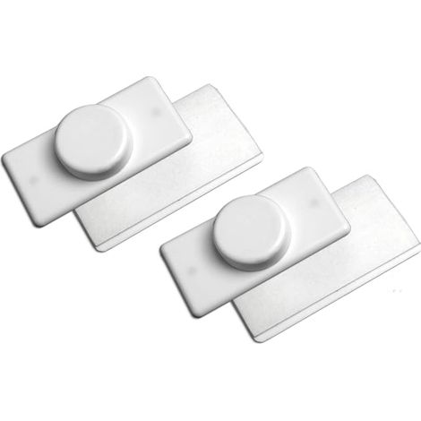 supports pour aimants de store - Couleur : blanc - Pour rails magnétiques de store / profilés de lestage (1/3)
