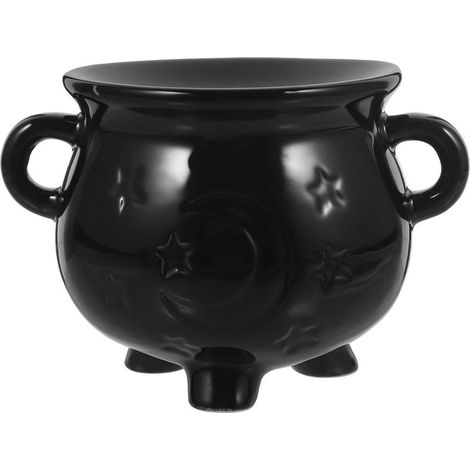 d huiles essentielles YARNOW brûleur en céramique noire pour (1/5)