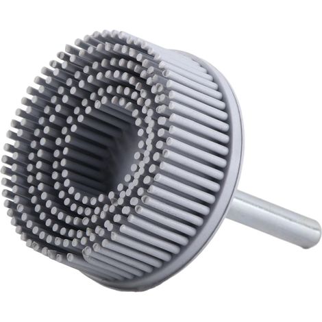 Plissierte Bürstenscheibe, Bohrzubehör für die Feinbearbeitung von Metall, Reinigung, Polieren, Schleifen, Entgraten, Entfernen von Rost und Kratzern (Weiß 120)