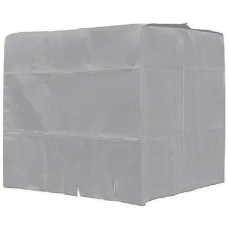 Couvercle anti-poussière de couvercle de seau 1000L, couvercle de protection de couvercle de seau de tonne de réservoir d'eau IBC, couvercle de réservoir d'eau en tissu Oxford 210D,argent (1/4)