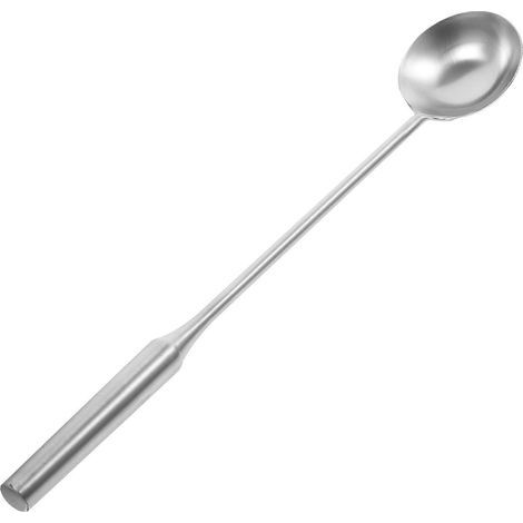louche à long manche, cuillère à eau en acier inoxydable, louche de cuisine-45.5X8X3CM-Silver (1/4)