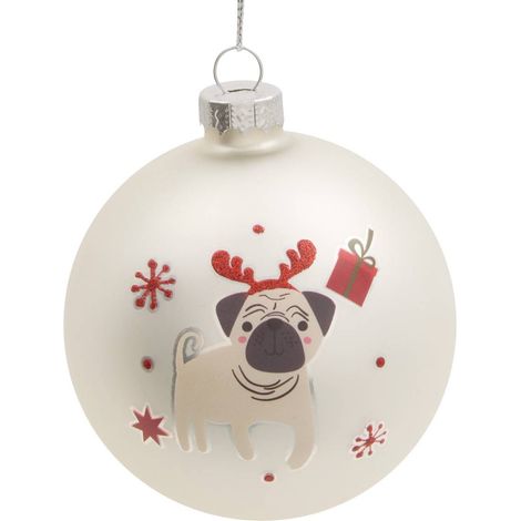 Bdn vetro 80mm cane in maschera - Feeric lights & christmas (1/5)