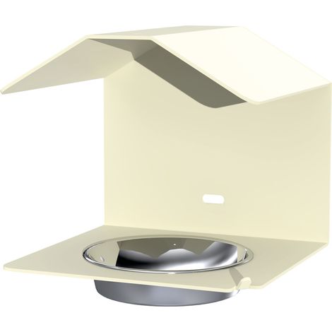 Mangeoire Oiseaux Sirocco Beige Compacte 16x15 cm Moulin (1/3)
