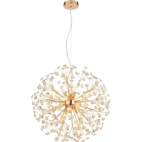 Globo - lámpara colgante - KATRINA - dorado - vidrio - Ø 60cm - (1/5)