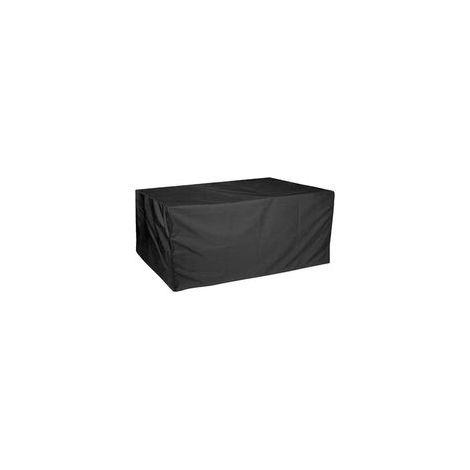 Funda para muebles de jardín de 150 x 116 x 80 cm, impermeable, resistente al viento y al polvo, de tela Oxford 210D negra, con hebilla de seguridad, para mesas, sillas y muebles.