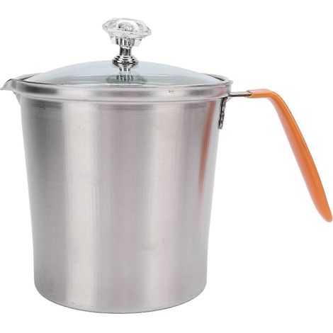Pichet à mousser le lait avec couvercle et graduation, tasse à mousser le lait en acier inoxydable pour latte macchiato, 700 ml (1/4)