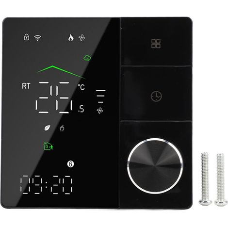Thermostat de chauffage électrique domestique, Programmable, commande vocale et par application, écran tactile, WiFi intelligent, AC95-240V (1/5)