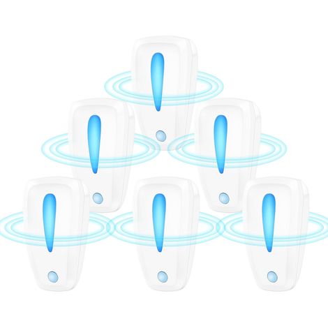 6 pezzi Repellente per parassiti ad ultrasuoni Repellente elettronico per parassiti ad ultrasuoni Controllo dei parassiti al chiuso Repellente per roditori Repellente per casa Cucina Ufficio Magazzino (1/5)