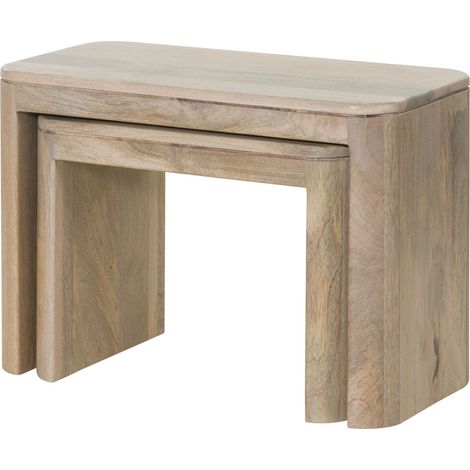 Beistelltisch Mango 59x30x41 weiß lackiert TORONTO 344