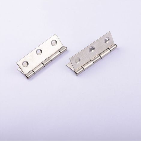 SHINING HOUSE Bisagras, Bisagra de acero inoxidable, 20 piezas Bisagra para muebles Bisagra para puerta Bisagra de piano para muebles del hogar Herrajes para gabinetes Protector de puerta Cajón (torni (1/5)