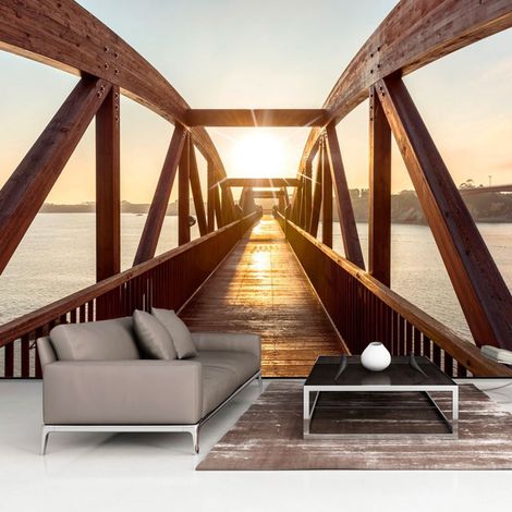 Papier peint pont du soleil - 150 x 105 cm (1/4)