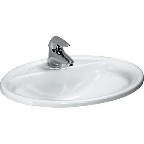 Laufen PRO B Lavabo incasso, 1 foro per rubinetto, con sfioratore, 560x440, colorazione: Pergamo - H8139510491041
