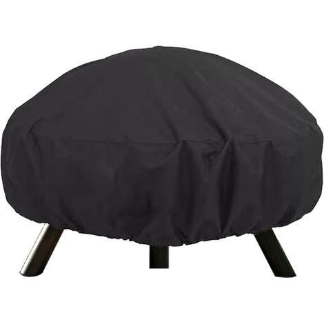 95 x 75 cm tissu Oxford 420D couvertures pour feu, couverture de puits de feu pour rond,housse de protection imperméable, housse de feu bâche (1/5)