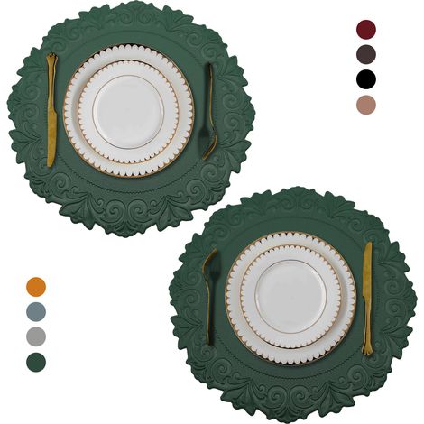 Runde Bettwäsche aus PVC, individuelle Kamine mit Vintage-Lacke, 6 Stück. (1/5)