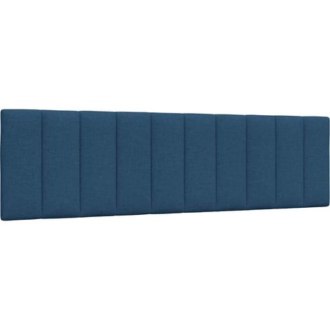 Kopfteil-Kissen "Hanko" Blau 180 cm Stoff