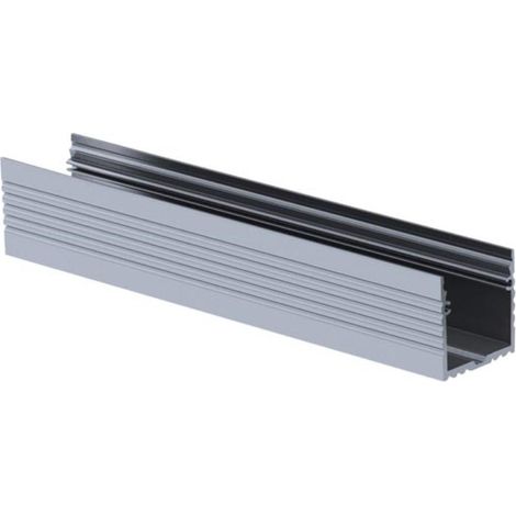Powerline - Perfil de aluminio para tira LED - Ancho 35 mm - Aluminio anodizado - Plata - 2 m (1/3)
