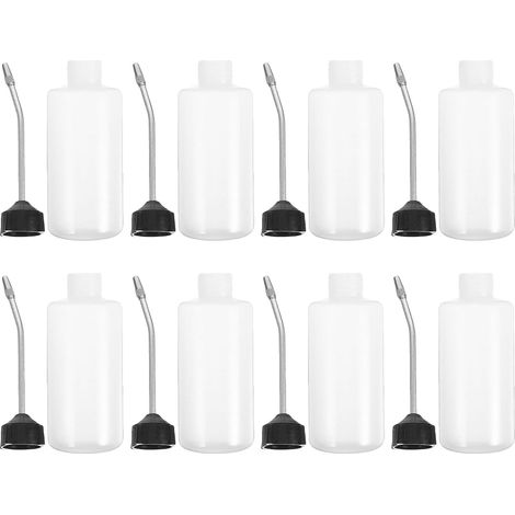 8pièces Flacons Huile pour Machine à Coudre Plastique Bec Verseur Allongé pour Dosage Précis et Lubrification des Machines Domestiques et Industrielles (1/5)