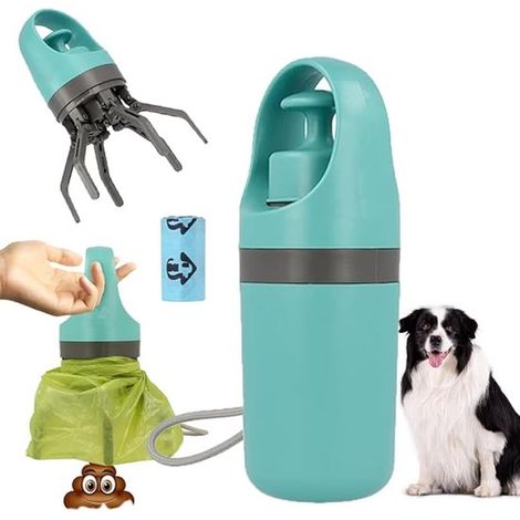 Hundekotschaufel Inklusive Müllbeutelrolle Kotaufnehmer Hundekot entfernen Kotaufnehmer für Hunde Hundespaziergang Zubehör Tragbarer Kotaufnehmer (1/5)