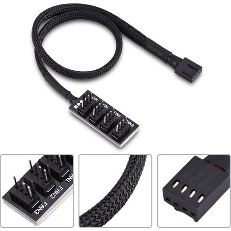 Câble Diviseur d'Alimentation 4-Pin pour Ventilateur PC et Boîtier (1/5)