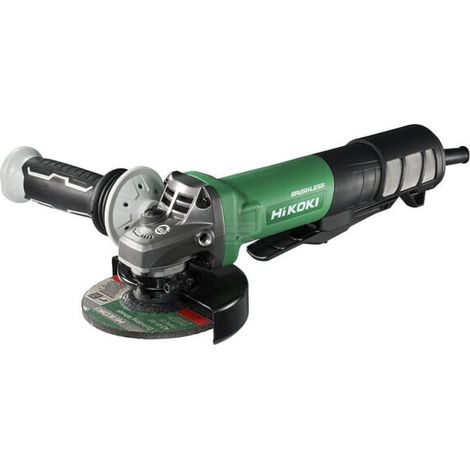 Smerigliatrice Ø125 Brushless 1320W - HIKOKI - G13BYEQ2WDZ con interruttore ‘uomo morto’, freno, anti-ripartenza