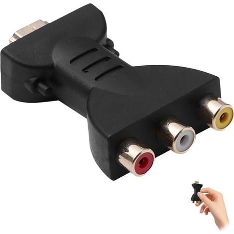 Adaptateur HDMI vers 3 RCA, Adaptateur RCA vers HDMI Adaptateur vers Convertisseur Audio Compatible avec TV Projecteurs Moniteurs (1/5)