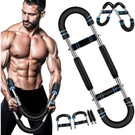 Extenseur Poitrine et Appareil Entraînement Avant Bras Fitness Maison Portable (1/5)