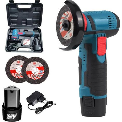 Mini Meuleuse Flex Double Batterie Lithium 12v 1.5ah 76mm 19500rpm (1/5)