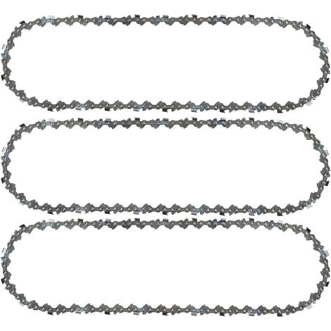Catena per motosega Aiperq, confezione da 3, 3/8"LP, 52 maglie di trasmissione, 1,1 mm, 35 cm, a basso contraccolpo, adatta a Bosch AKE 35 S, AKE 35-19 S, Einhell, Husqvarna, Makita, Dolmar, Oregon e
