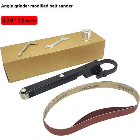 ponceuse à bande modifiée de type 100 pour le travail du bois, ponceuse à bande modifiée de type 125 (meuleuse d'angle M10/M14 type universel B) (1/5)