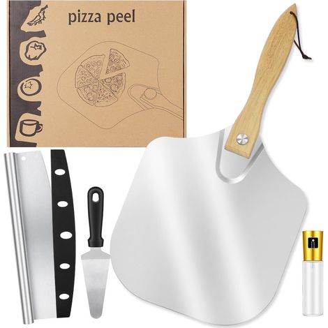 Ensemble Pelle à Pizza, Kit 5 Pizza Accessoires (1/5)
