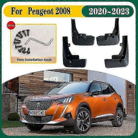 Bavettes avant et arrière anti-éclaboussures pour Peugeot 2008-2020-2023 (accessoires auto) (1/4)