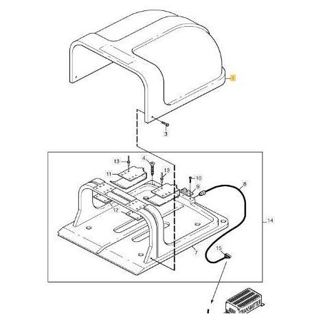 COPERTURA GARAGE ORIGINALE STIGA - 1126-1241-01