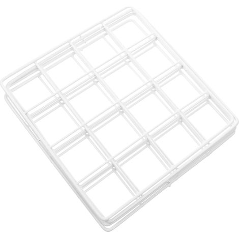 Lot de 4 Panneaux Grille Murale en Fer Blanc pour Photos, Décoration Murale, Finition Soignée, pour Mur Photo ou Restaurant (1/5)
