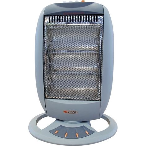Stufa Alogena Elettrica 1200W con 3 Potenze Riscaldamento Regolabile - 70102