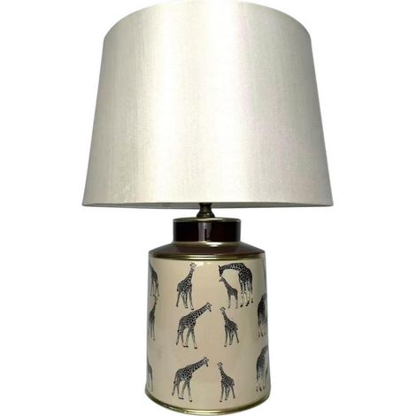 Lamp and Shade - Ceramic - L17 x W17 x H33 cm