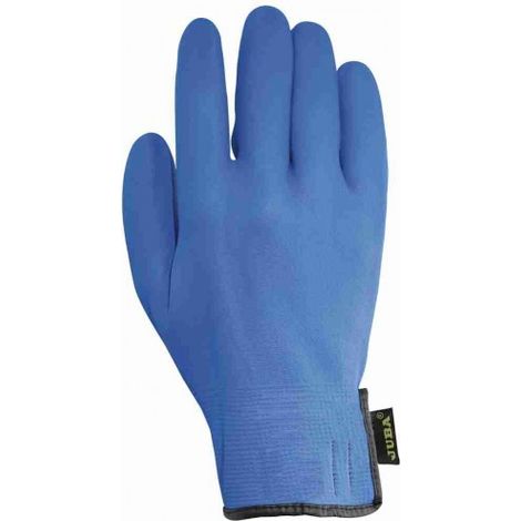 5115BL/7 GUANTE NYLON RECUBIERTO DE NITRILO MICRO FOAM SIN COSTURAS COLOR AZUL - JUBA