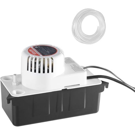 Pompe à Condensats Automatique 1/50 HP 246 L/h, Pompe de Relevage de Condensats avec Hauteur Manométrique de 4,57 m, Réservoir de 1,9 L, pour Climatiseur, Déshumidificateur, Machine à Glaçons (1/5)